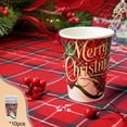 thumbnail image 1 of Christmas Paper Cups, 10 Pack Disposable Holiday Cups, Festive Drinkware for Party Beverages, 1 of 6