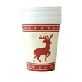 thumbnail image 1 of Christmas Paper Cups Set of 10 – Red and Green Disposable Holiday Cups with Christmas Tree & Snowflake Design – Hot or Cold Beverage Party Cups for Xmas Decorations, Weddings, Events, 1 of 5