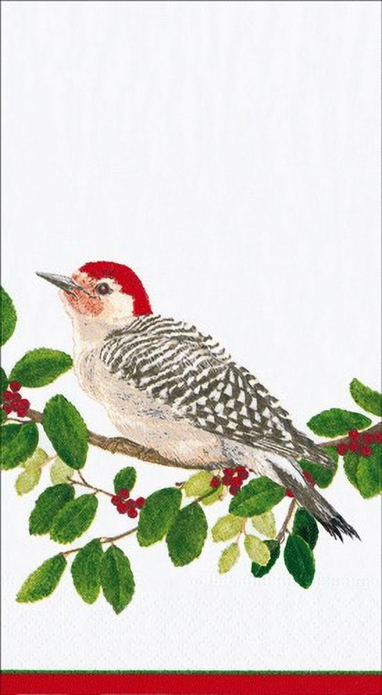 Christmas Paper Guest Towel Napkins 15pk Winter Songbirds