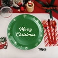 thumbnail image 1 of Christmas Paper Plates - 10pc 9 Inch Disposable Holiday Dinner Plates for Parties, Buffets & Festive Table Settings, 1 of 5