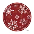 thumbnail image 1 of Christmas Paper Plates 24pcs, Red Disposable Party Plates 7", Food-Grade Tableware for Xmas Dinner, Holiday Gatherings & Party Decorations, 1 of 5
