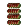 thumbnail image 1 of Christmas Paper Plates 7 Inch Disposable Party Dinner Plates Set of 20 Red Green Gold Holiday Tableware, 1 of 6