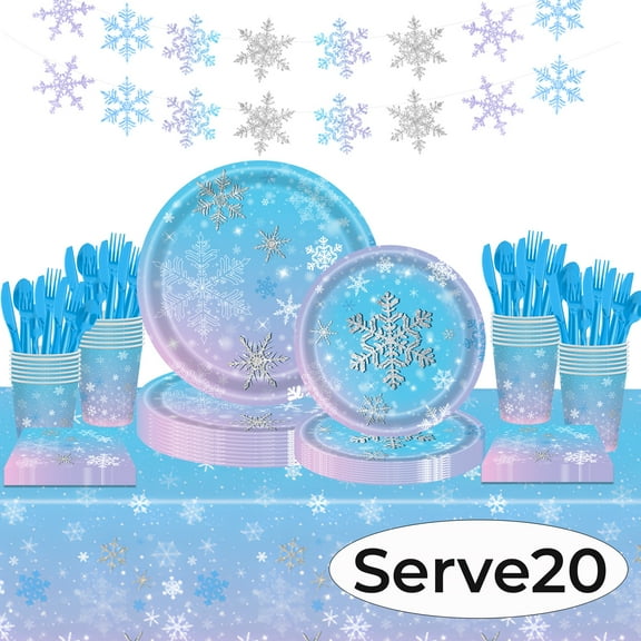 Christmas Paper Plates Dinnerware Christmas Party Supplies Decorations Disposable Dishes Napkins Banner Tablecloth Serve 20 Design1