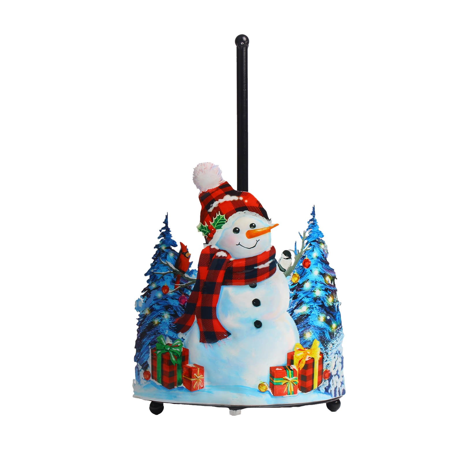Christmas Paper Towel Holder Christmas Snowman Weighted Paper Holder