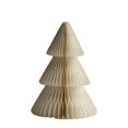 thumbnail image 1 of Christmas Paper Tree Decoration, 7.9 Inch Folded Honeycomb Craft, 1 Pack Lightweight Beige Standing Tabletop Ornament, for Xmas Home Party Fireplace Shelf Holiday Seasonal Decor, 1 of 3