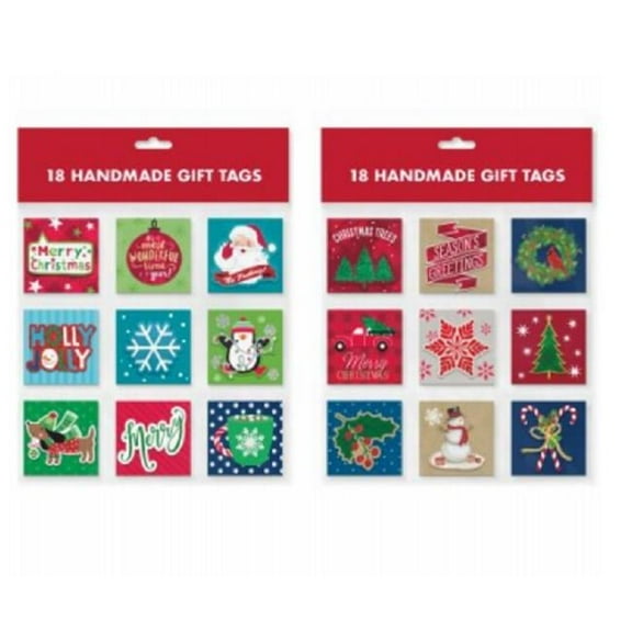 Christmas Papercraft Gift Tags - 18 Count