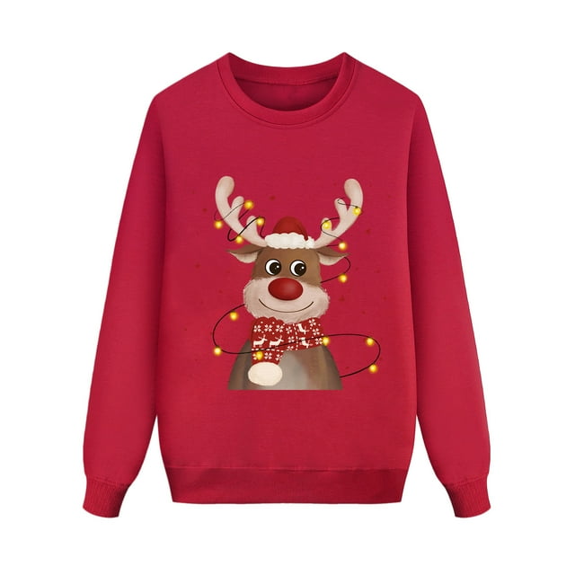 Christmas Parent Child Christmas Printed Long Sleeved Christmas