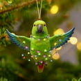 thumbnail image 1 of Christmas Parrot Ornament Forest Animal Ornament, Funny Christmas Birds Hanging Ornament, DIY Christmas Tree Decoration, Personalized Woodland Creature Ornament Gifts for Animal Lovers, 1 of 6