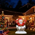 thumbnail image 1 of Christmas Party Balloon Decorations Santa Claus and Stocking Design Plastic Inflatable Photo Props for Holiday Celebrations and Festive Home Decor, 1 of 6