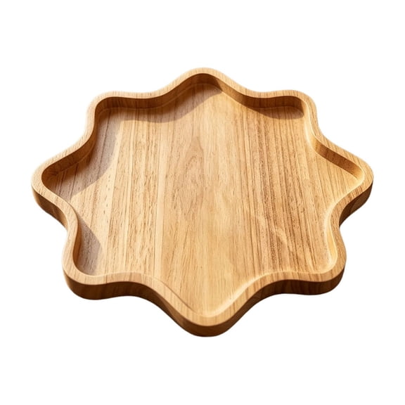 Christmas Party Decorations Wooden Xmas Charcuterie Board Serving Food Tray, Christmas Dishes Plates for Fruit, Fillable Holiday Platters for Party Home Table Decor