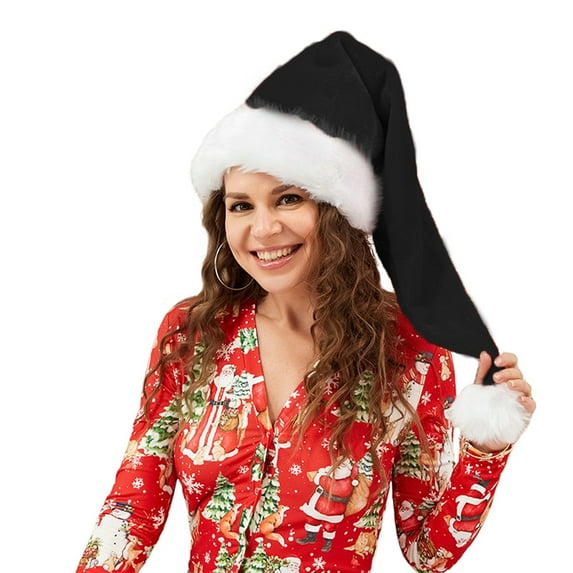 Christmas Party Hat Classic Holiday Santa Hats for Adult Kids