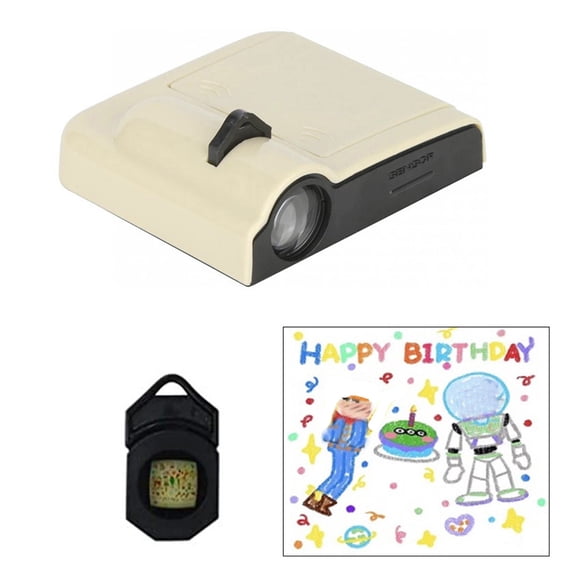 Christmas Party Light-up Decoration,Birthday Party Decoration Projector Creative Happy Birthday Projection Light Electronic Birthday Party Banner Background Birthday Decoration Amibient Lamp