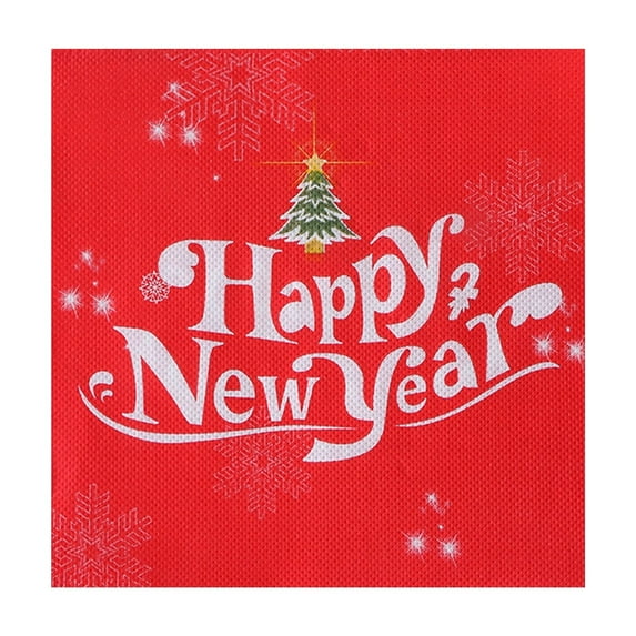 Christmas Party Napkins - 20PCS Disposable Printed Facial Tissues 6.5×6.5in - Red Paper Napkins for Holiday Dinner Table Decor & Event Cleanup