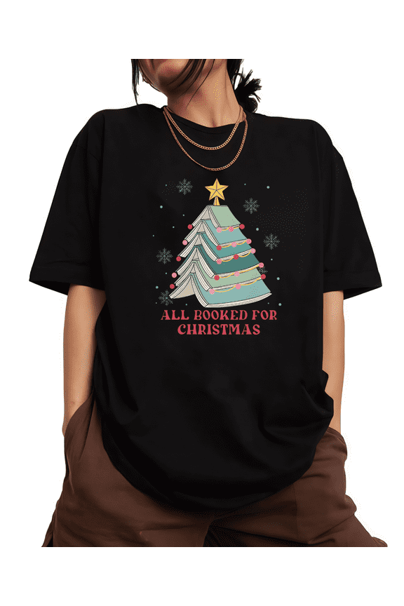 Christmas Party T-Shirt | All Booked Graphic Tee | Nerd Geek Holiday Gift