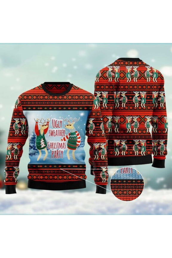 Christmas Party Ugly Christmas Sweater, Christmas Sweater, Ugly Sweater, Funny Xmas Sweaters