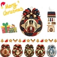 thumbnail image 1 of KRONDO Christmas Patchwork Ornament DIY Kit, Fabric Craft Set for Holiday Tree, Mantel & Gift Display, 1 of 9