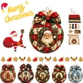 thumbnail image 1 of KRONDO Christmas Patchwork Ornament DIY Kit, 5.9" Fabric Craft Set for Holiday Tree, Mantel & Gift Display, 1 of 9