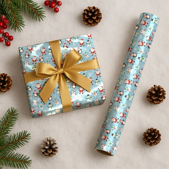 Christmas Pattern Christmas Wrapping Paper Rolls, Christmas Pattern Holiday Gift Wrapping Paper Merry Christmas