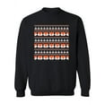 thumbnail image 1 of Christmas Pattern Pixel Foxes Sweatshirt Women -Image by Shutterstock, Female x-Large, 1 of 4