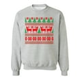 thumbnail image 1 of Christmas Pattern Pixel Sweatshirt Men -Image by Shutterstock, Male 3X-Large, 1 of 4