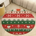 thumbnail image 1 of Christmas Pattern Red Reindeer And A Christmas Tree Round Area Rugs for Bedroom Living Room, 5FT Soft Indoor Circle Carpets, Carpet Home Decor Floor Mat, 1 of 6