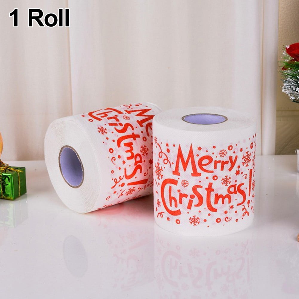 Christmas Pattern Series Roll Paper Prints Funny Toilet Paper Supplie