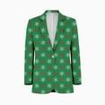 thumbnail image 1 of Christmas Pattern Snowflakes Red Green Christmas Men's Suit Blazer Casual Party Wear Slim Fit Suit Jacket Fashionable Luxury British Style Men Suit Coat, 1 of 5