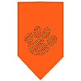 thumbnail image 1 of Christmas Paw Rhinestone Bandana Orange Large, 1 of 1