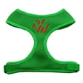 thumbnail image 1 of Christmas Paw Screen Print Soft Mesh Harness Emerald Green Extra Large, 1 of 1