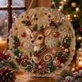 thumbnail image 1 of Christmas Pearl Art DIY Diamond Painting Hanging Suncatcher Ornament Stock | Christmas Diamond Painting Hanging Pendant, Handmade Holiday Rhinestone Gem Craft Crystal Pearl Bead Wall Window Decor, 1 of 8