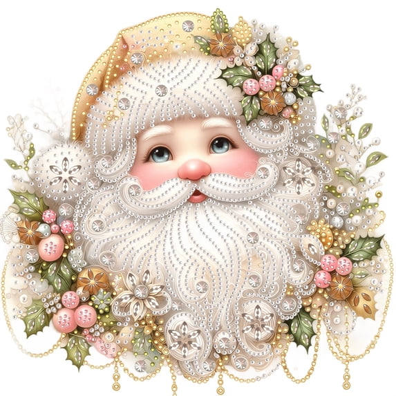 Christmas Pearl Art DIY Kit for Adults,Pearl Diamond Art DIY Kit,DIY Pearl Painting Kit,Diamond Painting for Adults & Beginners,Christmas Home Wall Decor,Holiday Gift for Craft Lovers