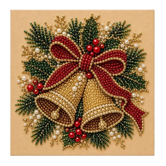 Christmas Pearl Art DIY Kit, Creative Pearl Painting Set, DIY Holiday Home Decor Craft, Seasonal Wall Art Decoration Project