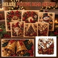 thumbnail image 1 of Christmas Pearl Art DIY Kit, Festive Santa And Reindeer Canvas With Pearls, Relaxing Craft For Christmas Home Wall Decor Or Holiday Gift Idea D, 1 of 7