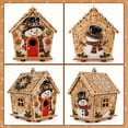 thumbnail image 1 of Christmas Pearl Art Kit Wooden House Painting Ornament Rhinestone Craft Tabletop Decor Holiday Gift for Adults, 1 of 6