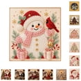 thumbnail image 1 of Christmas Pearl Art Kit with Red and White Beads,Santa Claus Design and Frame, DIY Pearl Diamond Painting Craft for Holiday Home Decor, 1 of 5