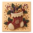 thumbnail image 1 of Christmas Pearl Bead Art Kit,Xmas Theme Bead Art DIY Craft Set for Festive Wall Decor Crafting Handmade Holiday Gift, 1 of 7