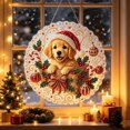 thumbnail image 1 of Christmas Pearl Diamond Art Hanging Kit, Acrylic Suncatcher for Window Hanging Decor, DIY Gem Painting Pendant, Diamond Art Supplies, Christmas Pearl Art Ornament, Christmas Crafts for Adults, 1 of 5
