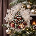 thumbnail image 1 of Christmas Pearl Diamond Art Hanging Ornament Kit, DIY Bead Painting Craft Suncatcher with Christmas Tree Designs, Sparkling Holiday Window Decor for Home Wall Tree Decoration, 1 of 5