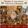 thumbnail image 1 of Christmas Pearl Diamond Art Hanging Ornament Kit , Flocked Canvas with Scratch-Resistant Non-Fading Pearl Beads, portable canvas bead craft kit for interior display A, 1 of 7