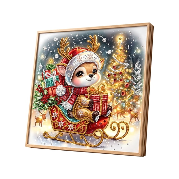 Christmas Pearl Diamond Art Kit - Beginner Beaded Crafts For Adult Home Wall Decor(E)
