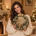 thumbnail image 1 of Christmas Pearl Diamond Art Kit for Adults, DIY Christmas Wreath Kit, Hand Assembly Hanging Wreath, for Adults Xmas Wall Door Hanging Home Decoration, 1 of 7