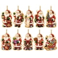 thumbnail image 1 of Christmas Pearl Diamond Art Kit with 10 Diy Santa Claus Designs, Festive Red and Gold, for Christmas Tree Decor, Hanging Ornaments, 1 of 5
