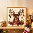 thumbnail image 1 of Christmas Pearl Diamond Art Painting Kit with Frame Festive Diamond Dots Bead Craft for Adults Beginners Holiday Themes Raised Pearl Art Wall Decor Relaxing Handmade Gift, 1 of 5