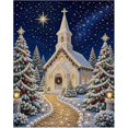 thumbnail image 1 of Christmas Pearl Diamond Painting DIY Art Kit with Frame (5D) Christmas Pearl Bead Art Craft for Adults,Gemstone Diamond Dots Bead Painting for Home Wall Decor, 1 of 7