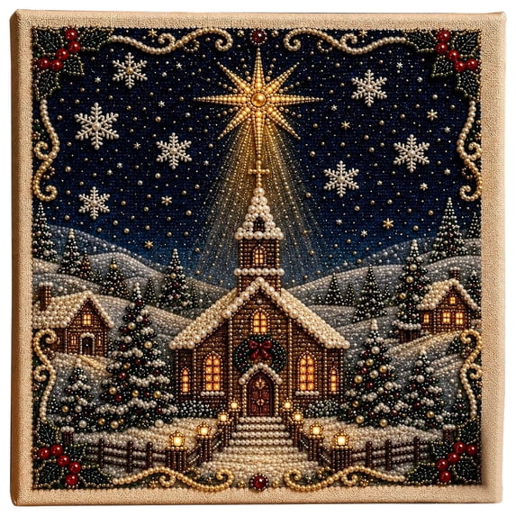 Christmas Pearl Diamond Painting Kit, DIY Handmade Art Craft Kit for ...