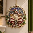 thumbnail image 1 of Christmas Pearl Diamond Painting Suncatcher Kit, Acrylic DIY Diamond and Pearl Art Painting, Christmas Diamond Painting Hanging Pendant for Home Wall Decor, 1 of 5