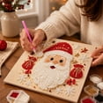 thumbnail image 1 of Christmas Pearl Diamond Painting Suncatcher Kit, Acrylic DIY Diamond and Pearl Art Painting, Christmas Diamond Painting Hanging Pendant for Home Wall Decor, 1 of 7