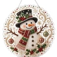 thumbnail image 1 of Christmas Pearl Diamond Painting Suncatcher Kit, Acrylic Round Board with Lace Edge, Christmas Pearls Beads Art Craft, 3D Mixed-Sized Pearl Beads Craft, Festive Window Wall Decor(E), 1 of 7