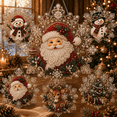 thumbnail image 1 of Christmas Pearl Diamond Painting Suncatcher Kit, DIY Acrylic Snowflake Ornament with Mixed-Size Pearls, 6 Festive Designs in 8 or 12 Inch, Holiday Hanging Craft for Adults, 1 of 6