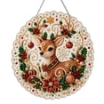thumbnail image 1 of Christmas Pearl Diamond Painting Suncatcher Kit,DIY Craft for Adults (10in) | Pearl Chain,Pearl Board,2D Pearl Art,Christmas Decor(F), 1 of 9